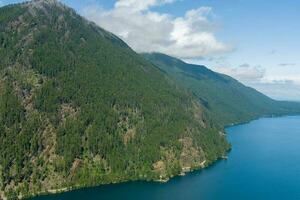 Lake Cushman and the Olympic Mountains of Washington State photo