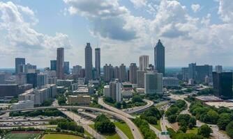 The downtown Atlanta, Georgia skyline photo