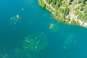 lago cushman y el olímpico montañas de Washington estado foto