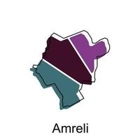 map of Amreli city.vector map of the India Country. Vector illustration design template