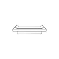mesa mueble logo diseño inspiración vector modelo