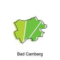 Bad Camberg map.vector map of the German Country Vector illustration design template on white background