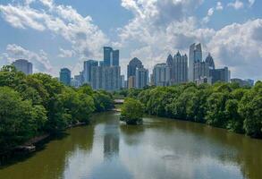 centro de la ciudad atlanta, Georgia horizonte foto