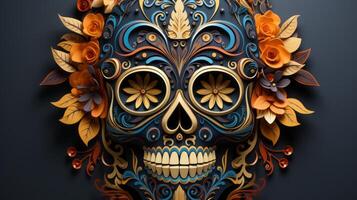 Day of the Dead, remembering the departed 1th november Generative AI photo