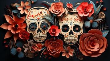 Day of the Dead, remembering the departed 1th november Generative AI photo