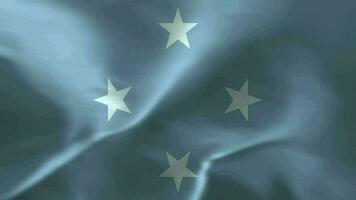 Flag Waving Textile Textured Background. Seamless Loop Animation video