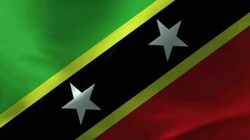 Flag Waving Textile Textured Background. Seamless Loop Animation video