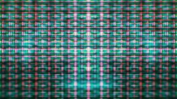 les pixels de l'écran de l'appareil fluctuent avec la couleur et le mouvement vidéo - boucle video