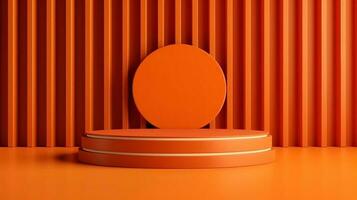 Podium and minimal abstract background for Halloween 31th october photo