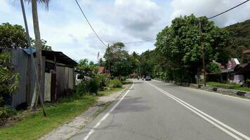 POV move at kampung road in Pulo video