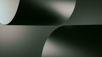 Abstract 3d rendering pf a modern metal cylinder geometric background. Minimalistic metal steel design. photo