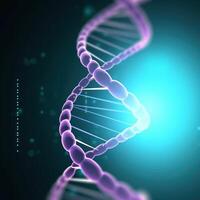 Human structure of DNA, researches of chromosomes. . photo