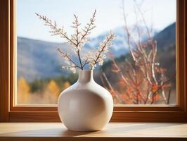 Mockup Frame Interior Background Scandinavian Style , photo
