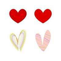 heart. set of heart shapes. Collection of heart illustrations, Love symbol icon set, love symbol vector