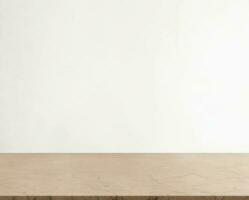 Marble top on blurred cement wall background, loft interior photo