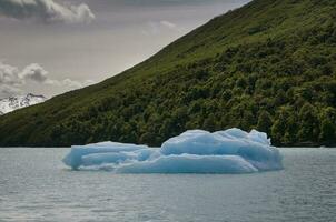 Glacier and clouds in Patagonia, Santa Cruz Province,  Argentina. photo