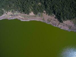 Pampas lagoon, aerial view photo