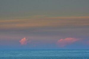 Marine Landscape with clouds, Patagonia, Argentina. photo