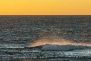 Waves in the ocean, Patagonia,Argentina photo