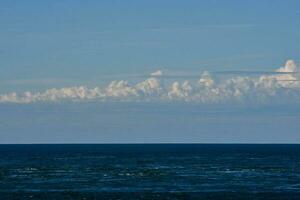 Marine Landscape with clouds, Patagonia, Argentina. photo