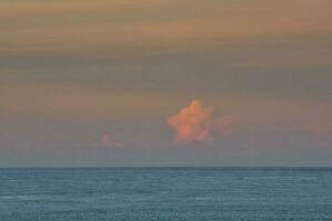 Marine Landscape with clouds, Patagonia, Argentina. photo