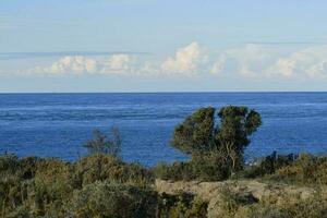 Marine Landscape with clouds, Patagonia, Argentina. photo