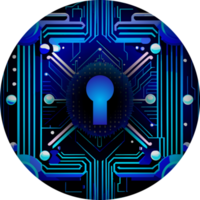 modern teknologi låsa Cybersäkerhet beskärning ikon png