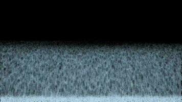 Tsunami mega wave effect light blue water large size shoots up into the air and reduce level on the black screen video