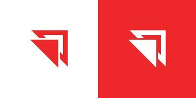 Business Arrow growth red Logo design vector template