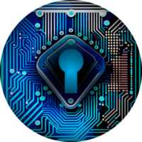 Modern Technology Lock Cybersecurity Crop-out Icon png