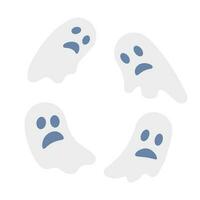 halloween ghost floating character icon 4161049 Vector Art at Vecteezy