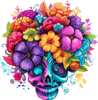 floral cerveau illustration png