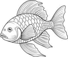 Clownfisch Färbung Illustration png