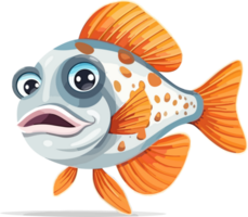 Cartoon Clownfish Illustration png