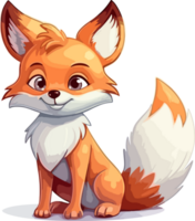 Fox illustration, Animal Illustration png