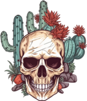 Cactus Skull Illustration png