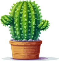 Cartoon Cactus Illustration png