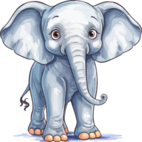 Elephant illustration, Animal Illustration png