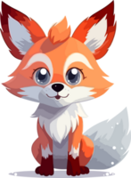 Baby Red Fox Illustration png