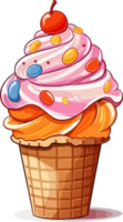 Ice cream cone illustration png