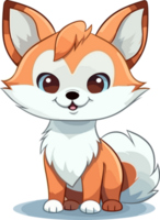 Fox illustration, Animal Illustration png