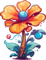 Cartoon Flower Illustration png