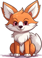 Fox illustration, Animal Illustration png