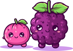 söt frutis illustration png