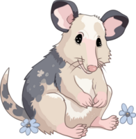 Virginia Opossum Illustration png