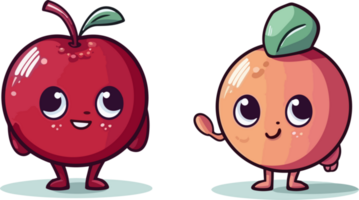 Kawaii Frutis Illustration png