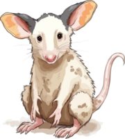 Virginia Opossum Illustration png