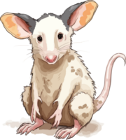 virginia opossum illustration png