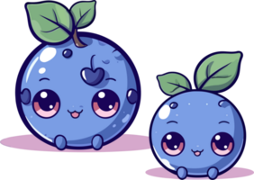 Kawaii Frutis Illustration png