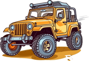 Offroad car illustration png